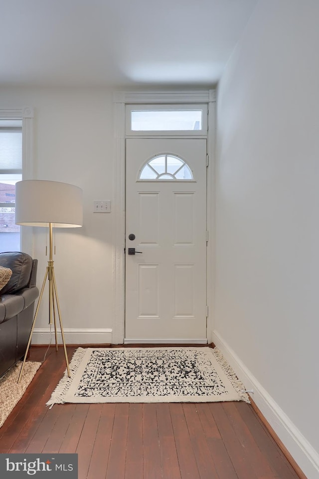 30 N Marshall St, Lancaster, PA 17602 - foyer entrance featuring wood finished floors, baseboards, and a wealth of natural light