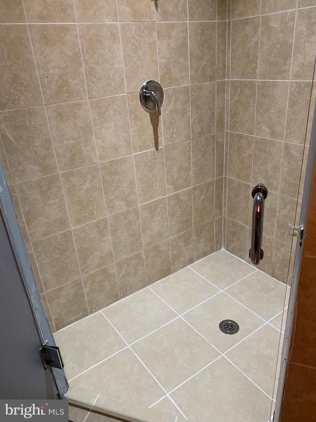 full bathroom with a tile shower