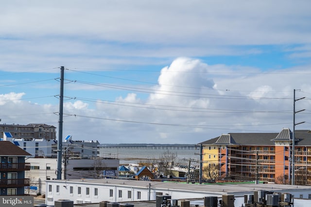 view of city featuring a water view