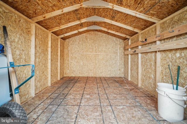 view of storage room