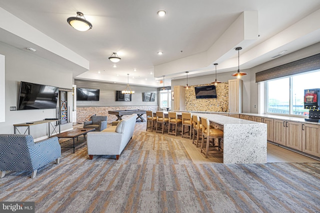 3802 Rock Spring Dr, Upper Marlboro, MD 20772 - living area featuring recessed lighting and a wealth of natural light