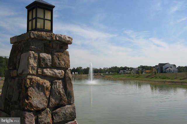 view of water feature