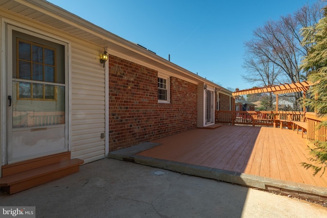 view of wooden terrace