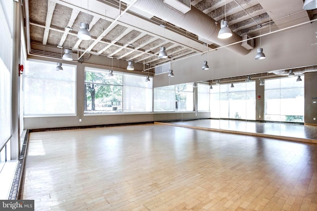 unfurnished room featuring wood finished floors