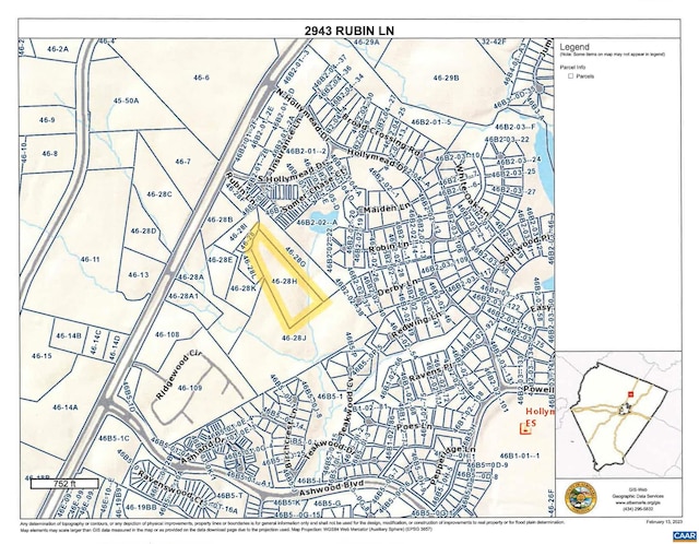 2943 Rubin Ln, Charlottesville VA, 22911 land for sale