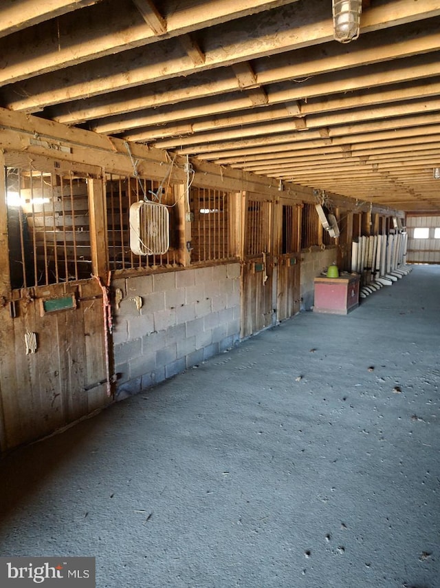 view of horse barn