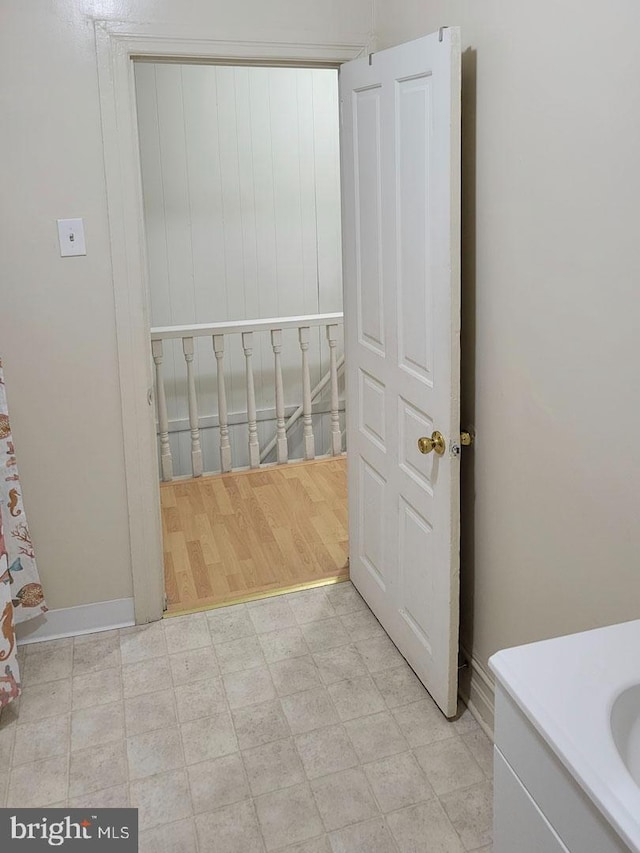 interior space featuring tile patterned floors