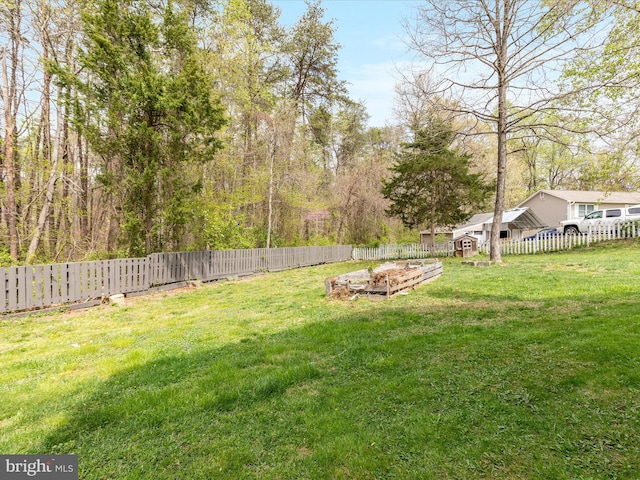 244 Raintree Blvd, Stafford, VA 22556 - view of yard featuring a fenced backyard