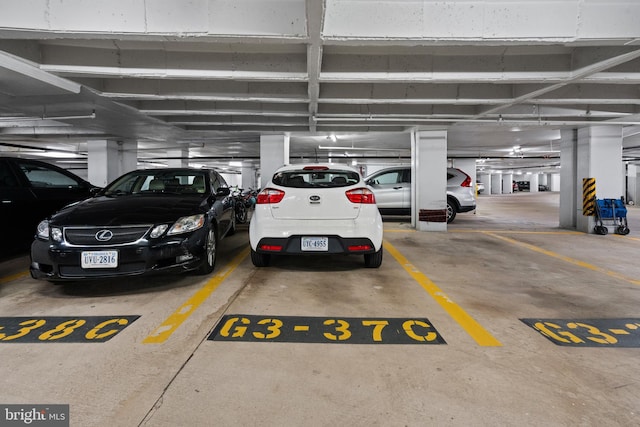 view of parking deck