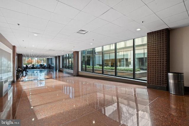 building lobby featuring visible vents