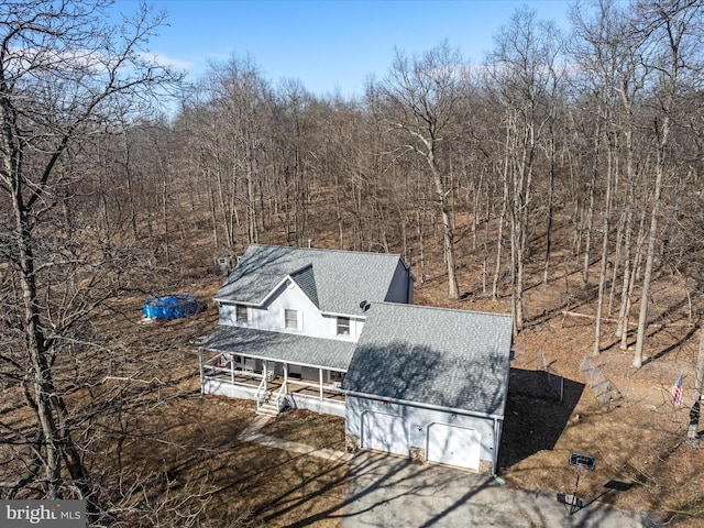 birds eye view of property