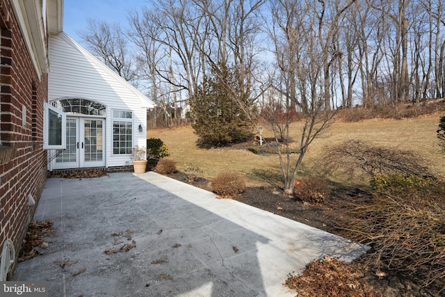 view of patio / terrace with french doors