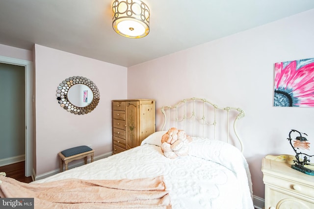 bedroom with baseboards