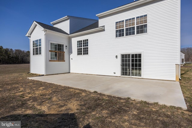 rear view of house with a patio area