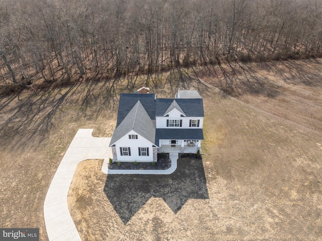 birds eye view of property