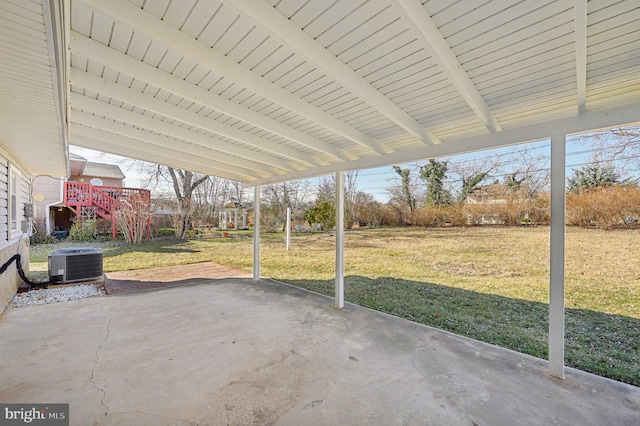 view of patio / terrace featuring cooling unit