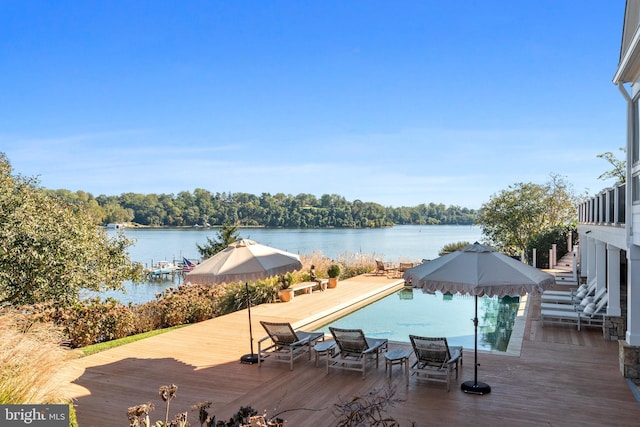 803 Coachway, Annapolis, MD 21401 - view of pool with a deck with water view