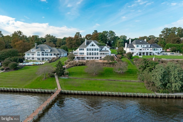 803 Coachway, Annapolis, MD 21401 - aerial view featuring a water view