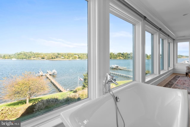 803 Coachway, Annapolis, MD 21401 - sunroom / solarium with a water view