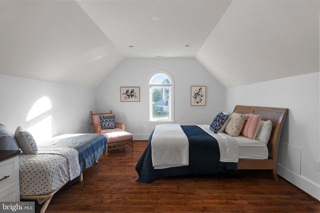 803 Coachway, Annapolis, MD 21401 - bedroom featuring lofted ceiling and wood finished floors