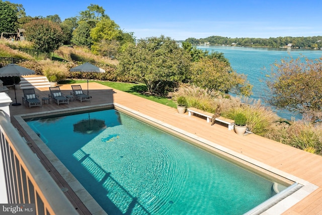 803 Coachway, Annapolis, MD 21401 - view of pool featuring a patio and a water view