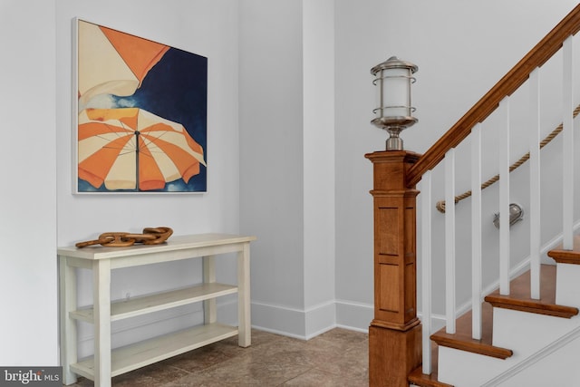 803 Coachway, Annapolis, MD 21401 - staircase with baseboards
