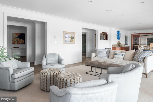 803 Coachway, Annapolis, MD 21401 - living room with crown molding and baseboards