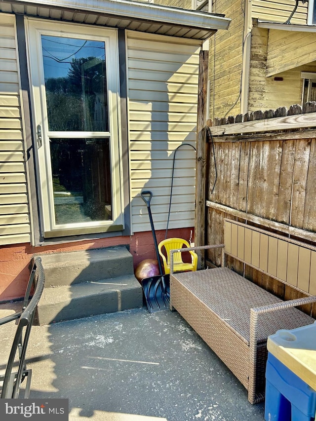 view of patio / terrace with entry steps