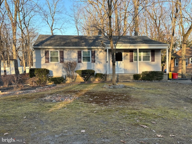 view of front of home