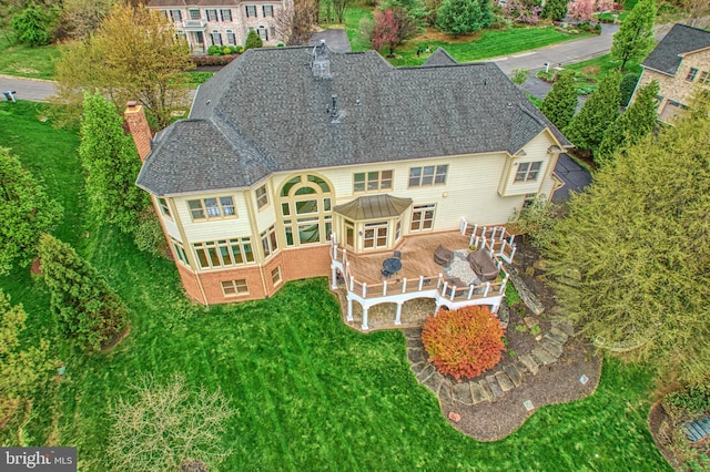 birds eye view of property