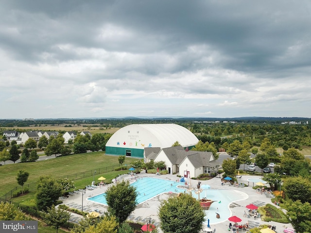 birds eye view of property