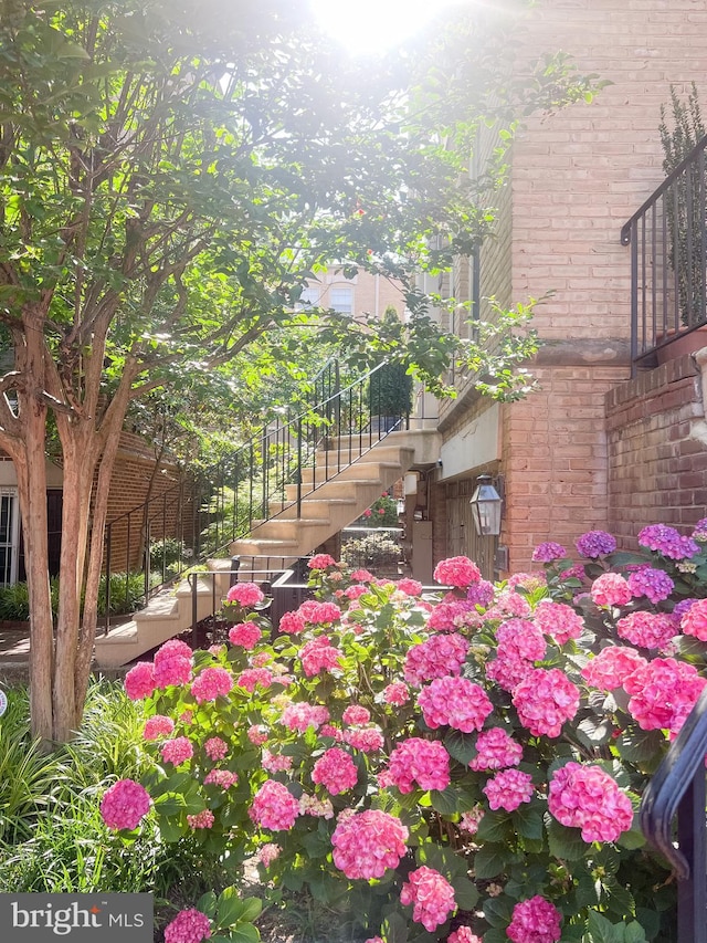 surrounding community with stairs