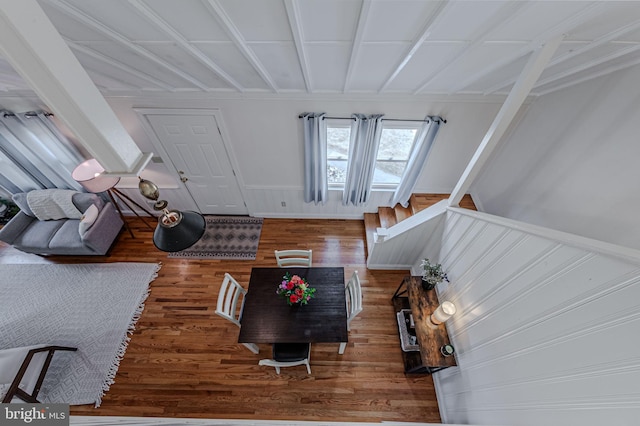 living room featuring wood finished floors