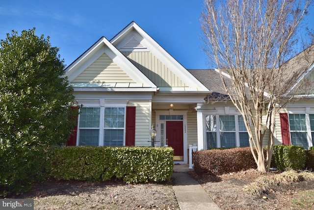 view of front of property featuring board and batten siding