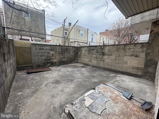 view of patio with fence