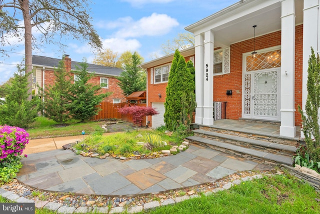 5924 Kimble Ct, Falls Church, VA 22041 - entrance to property with brick siding and covered porch