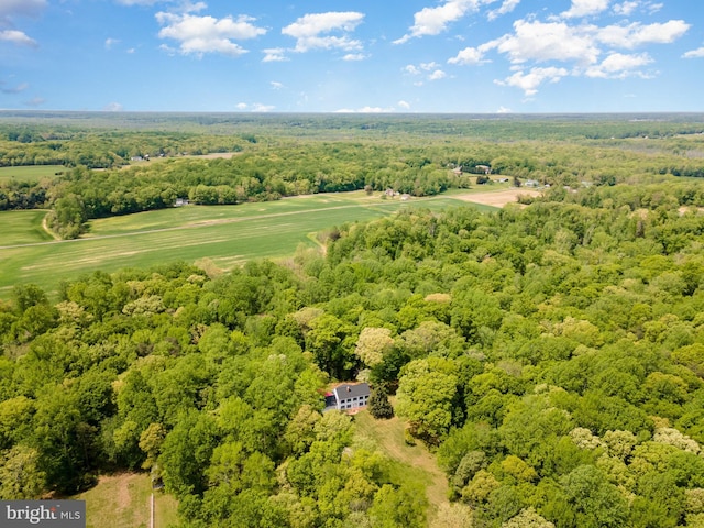 13086 Langley Rd, Bryantown, MD 20617 - birds eye view of property featuring a wooded view