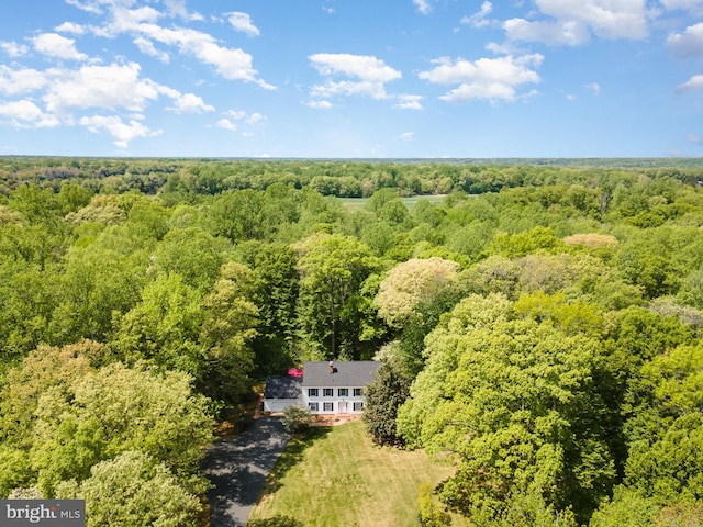 13086 Langley Rd, Bryantown, MD 20617 - drone / aerial view with a wooded view