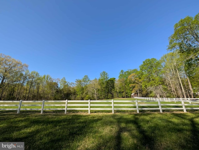 13086 Langley Rd, Bryantown, MD 20617 - view of yard with a view of trees, a rural view, and fence