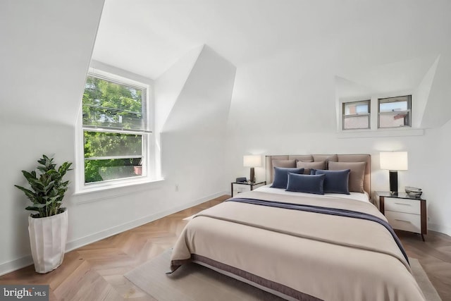 bedroom with baseboards