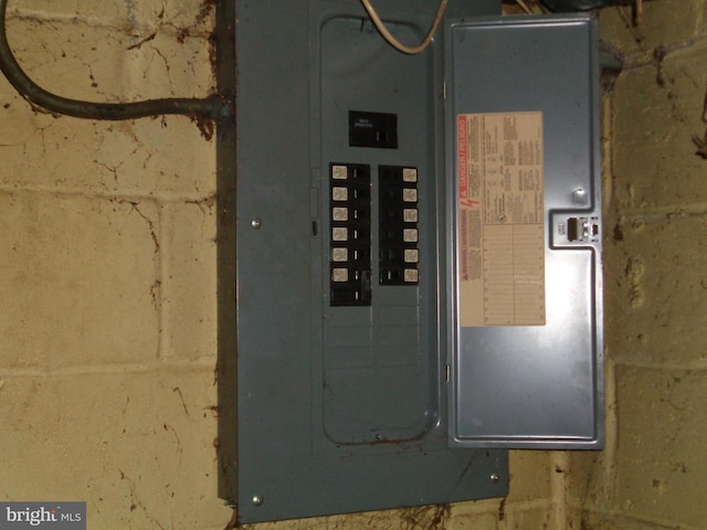 utility room featuring electric panel