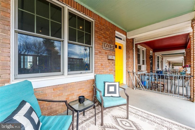 view of patio with covered porch