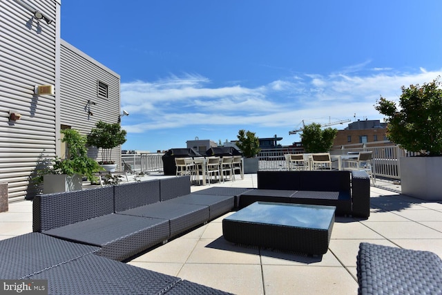 view of patio / terrace with outdoor dining space and outdoor lounge area