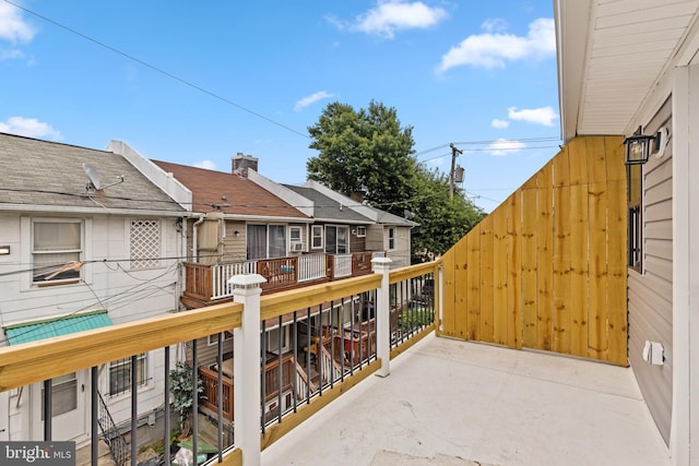 view of balcony