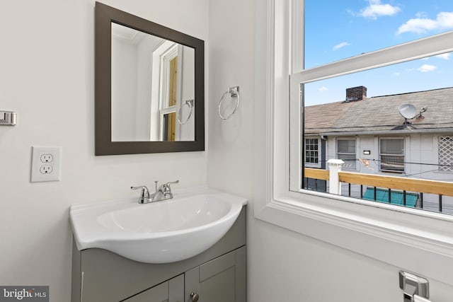 bathroom with vanity