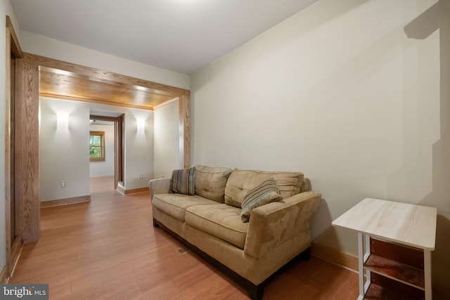 5724 4th St NW, Washington, DC 20011 - living room with wood finished floors and baseboards