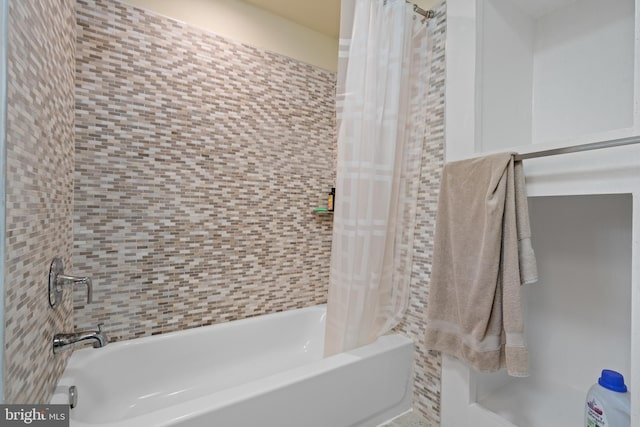 5724 4th St NW, Washington, DC 20011 - full bathroom with shower / bath combination with curtain