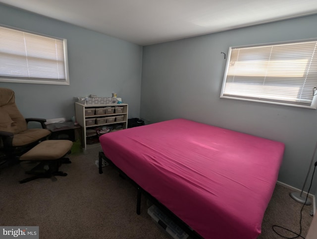 bedroom featuring carpet flooring