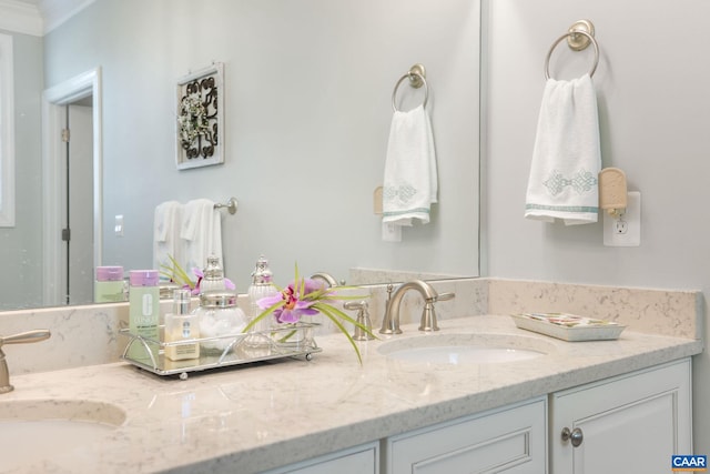 bathroom featuring vanity