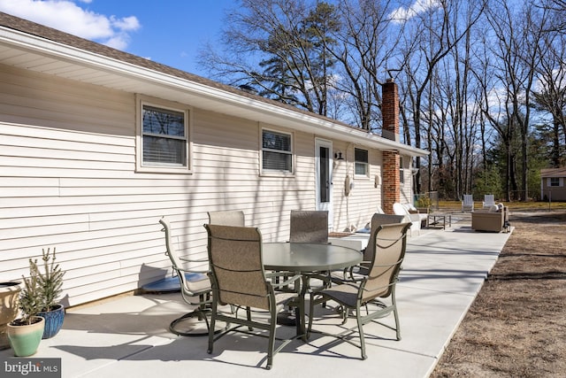 view of patio / terrace with outdoor dining area